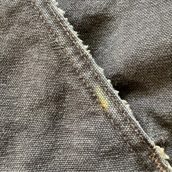 Carhartt Canvas Sherpa Lined Work Vest Jacket Mens Large V33 DKB Dark Brown - Picture 6 of 15